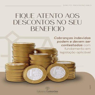 Fique atento aos descontos no seu benefício